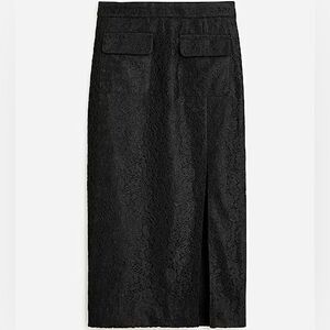 J Crew Side-slit Lace Pencil Skirt NWT